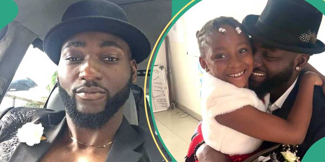 Gbenro Ajibade celebrates Valentine with daughter.