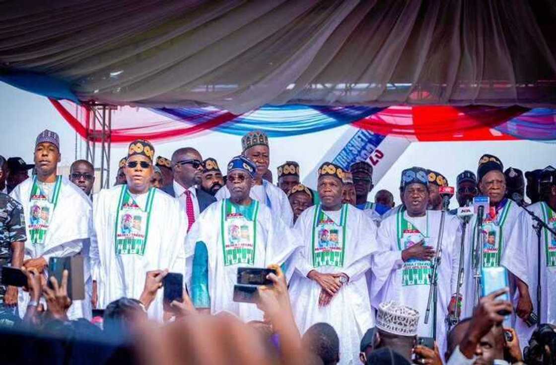 Massive crowd at Tinubu's rally in Gombe