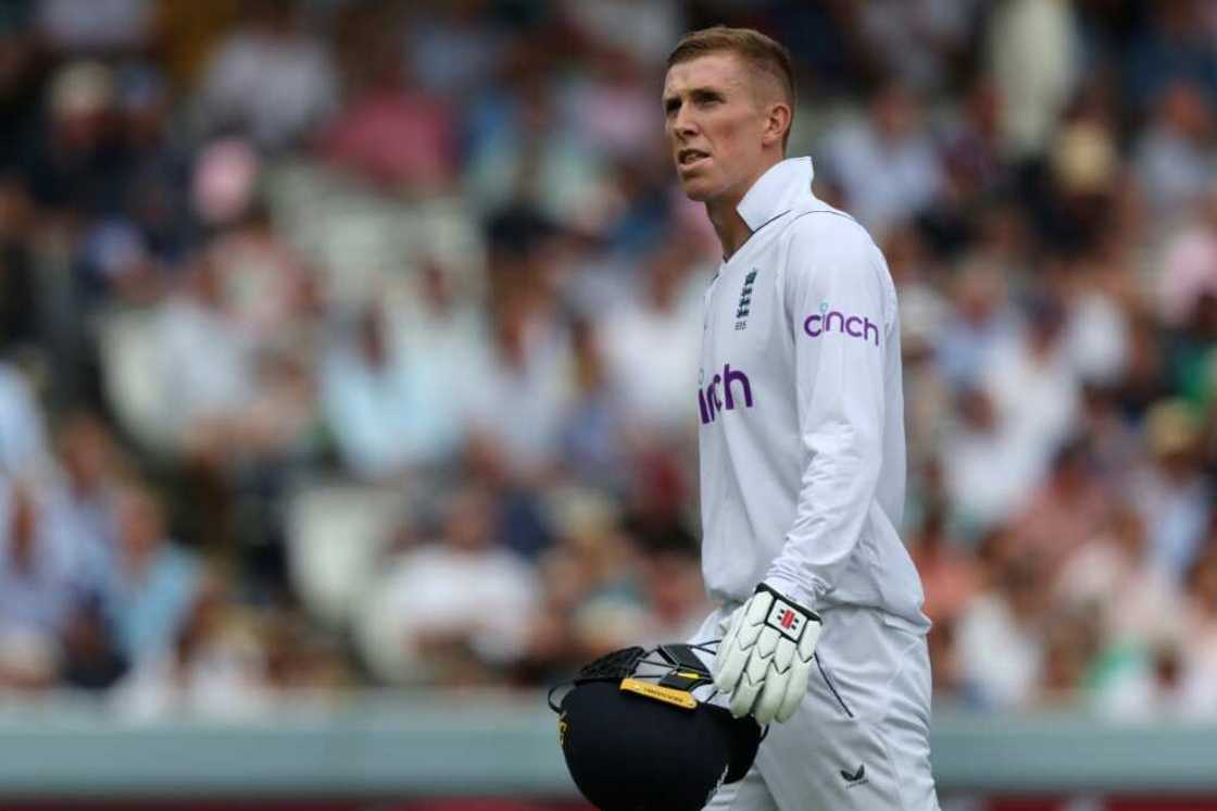 Double failure - England opener Zak Crawley was twice out cheaply at Lord's Double failure - England opener Zak Crawley was twice out cheaply at Lord's