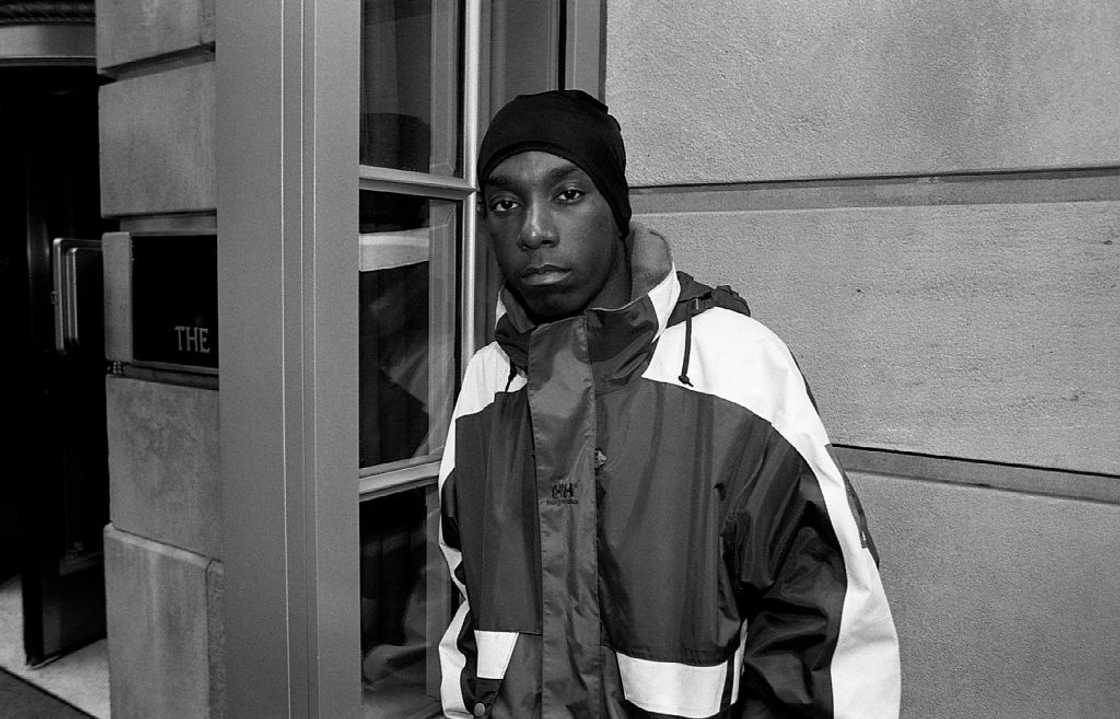 Rapper Big L looks on as he poses for a photo