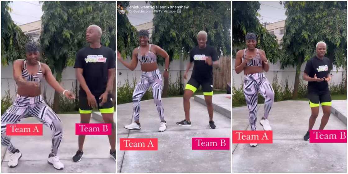 Kate Henshaw and Enioluwa dance Kate Henshaw and Enioluwa dance