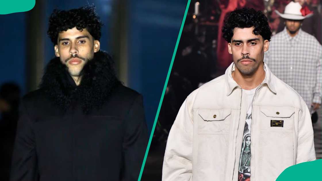 Bernie Ocasio walking on the runway Bernie Ocasio walking on the runway