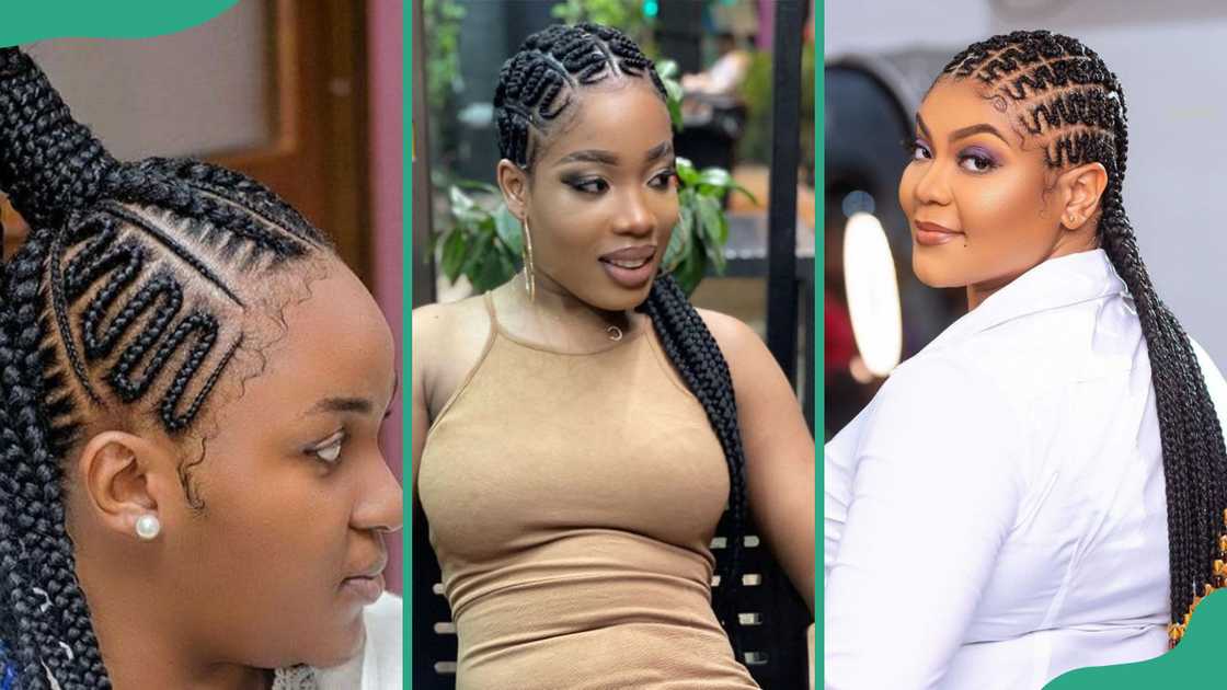Zig-Zag cornrows braid Zig-Zag cornrows braid