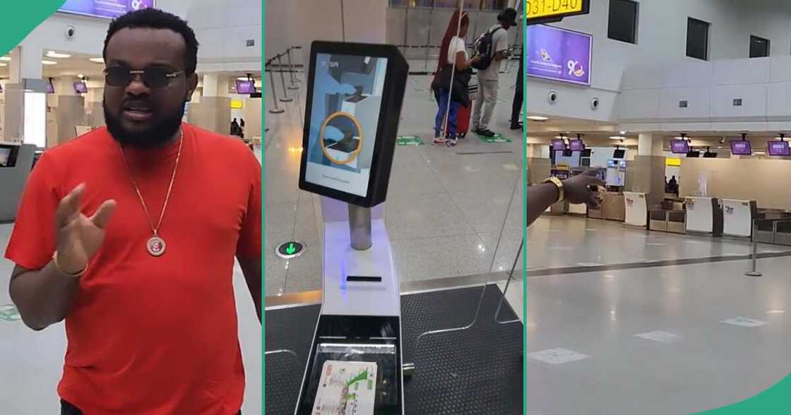 Man praises beauty of Murtala Muhammed Airport. Man praises beauty of Murtala Muhammed Airport.