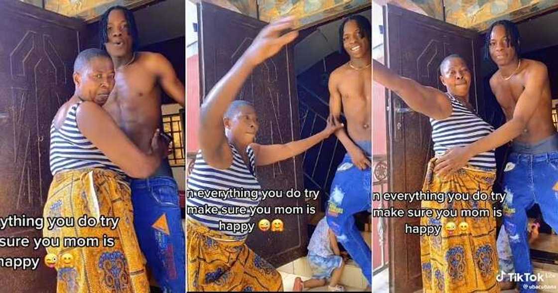 Woman dances with son, Igbo song Woman dances with son, Igbo song