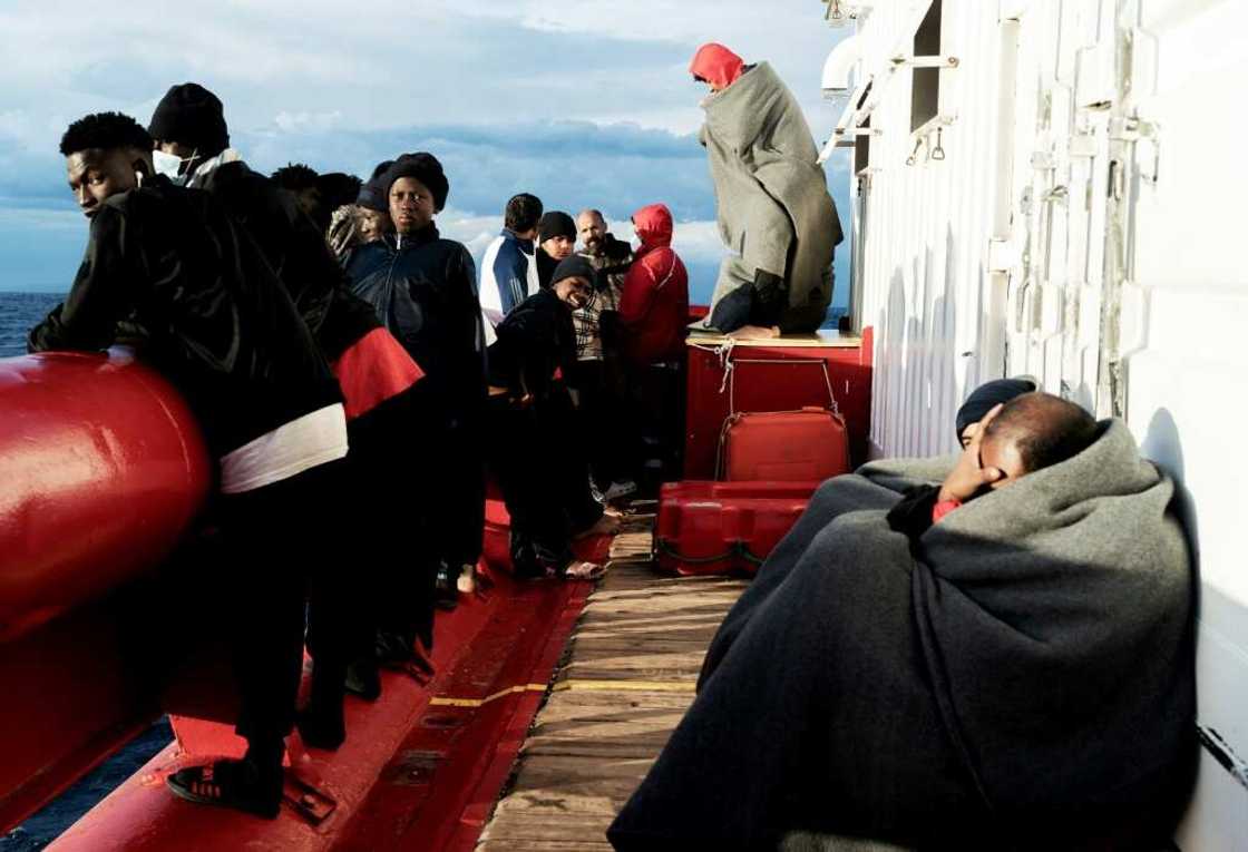 Another 250 migrants are waiting on rescue ships after being refused permission to land by Italian authorities Another 250 migrants are waiting on rescue ships after being refused permission to land by Italian authorities