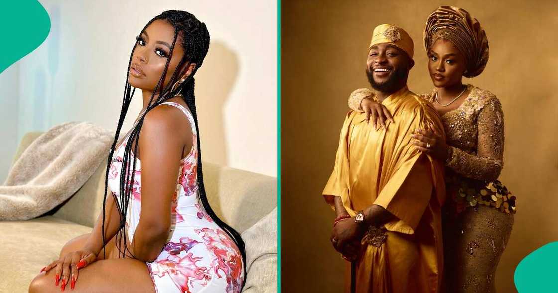 Sophia Momodu reacts to Davido's pre-wedding pictures