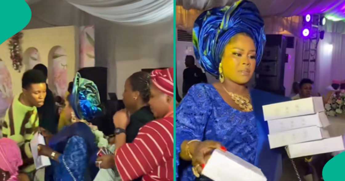 Nigerian woman reportedly distributes iPad as souvenir at a wedding. Nigerian woman reportedly distributes iPad as souvenir at a wedding.