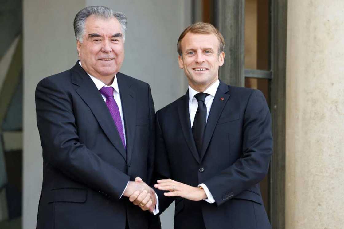 Tajik President Emomali Rahmon made an extremely rare visit to Paris last year Tajik President Emomali Rahmon made an extremely rare visit to Paris last year