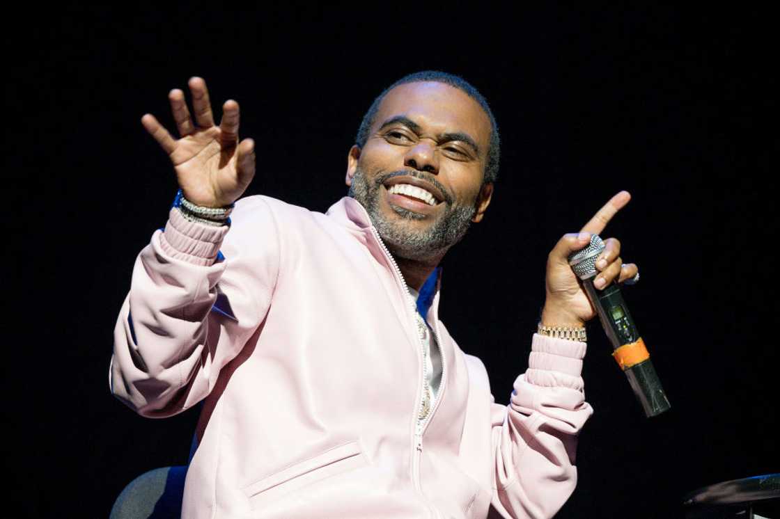 Lil Duval performs on stage at The Hobby Center in 2023