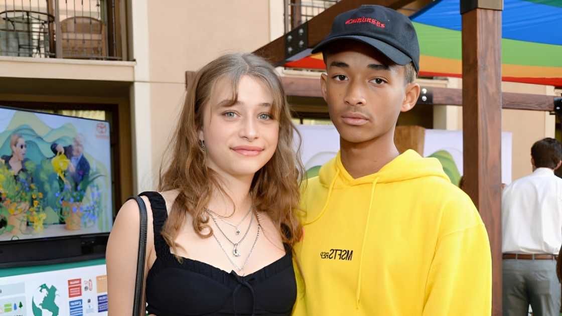 Odessa Adlon and Jaden Smith in Beverly Hills, California. Odessa Adlon and Jaden Smith in Beverly Hills, California.