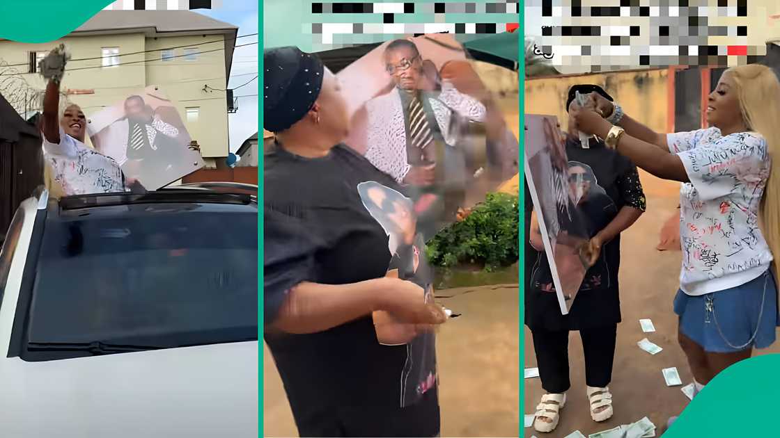 Nigerian lady touches hearts as she remembers father on her sign-out day.