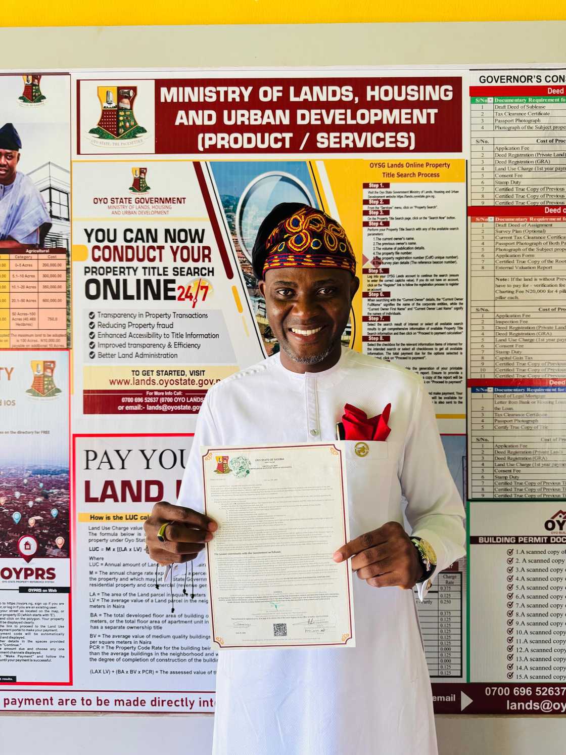 Oyo Government Issues Certificate of Occupancy for Rayfield Gardens City Estate - Fendini Group