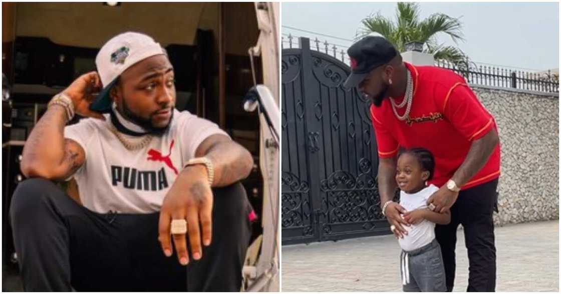 Nigerian singer Davido and late son Ifeanyi Nigerian singer Davido and late son Ifeanyi