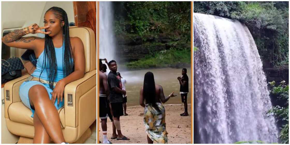 Tiwa Savage at waterfalls Tiwa Savage at waterfalls