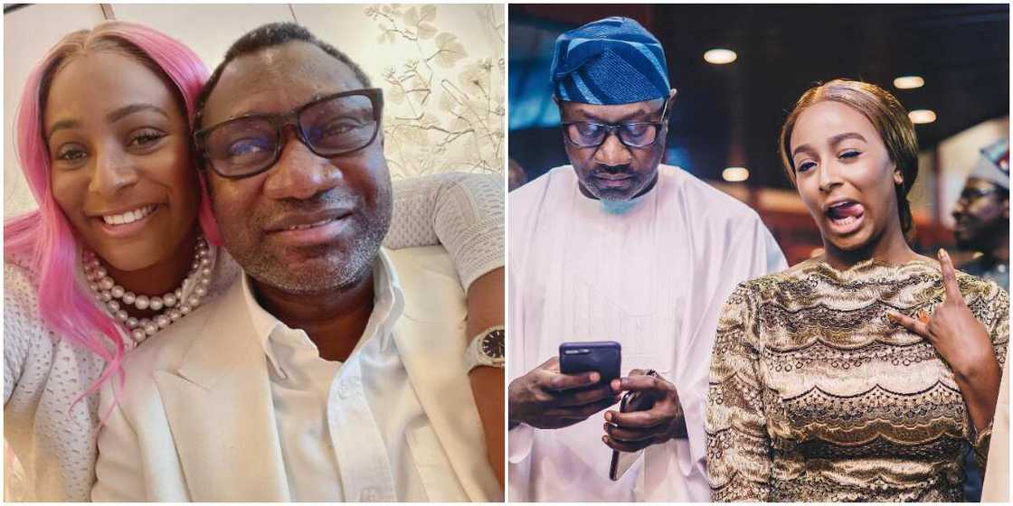 DJ Cuppy and dad Femi Otedola, DJ Cuppy and dad Femi Otedola DJ Cuppy and dad Femi Otedola, DJ Cuppy and dad Femi Otedola