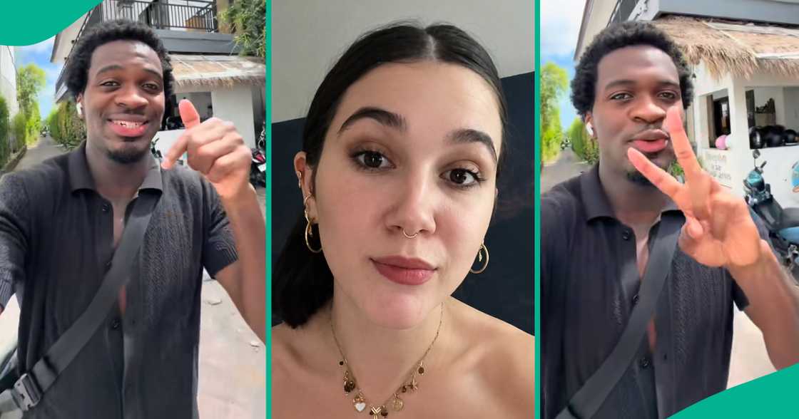 Man excited as White lady finds his missing camera.