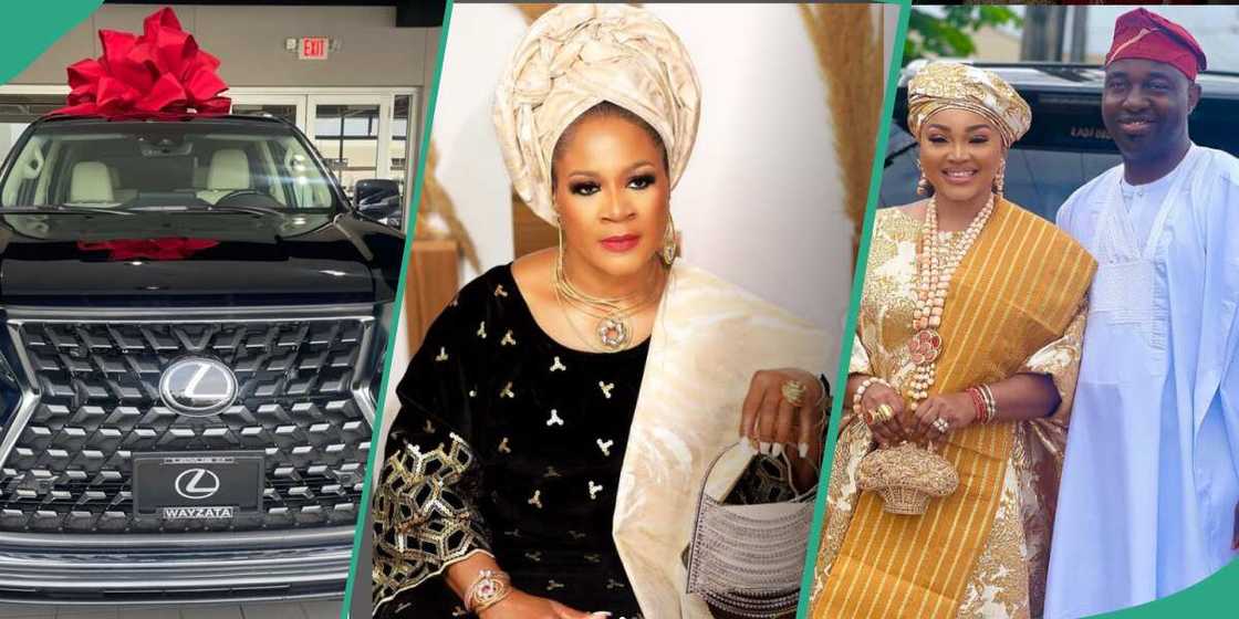 Mercy Aigbe's husband's first wife's new car, Mercy Aigbe and husband Mercy Aigbe's husband's first wife's new car, Mercy Aigbe and husband