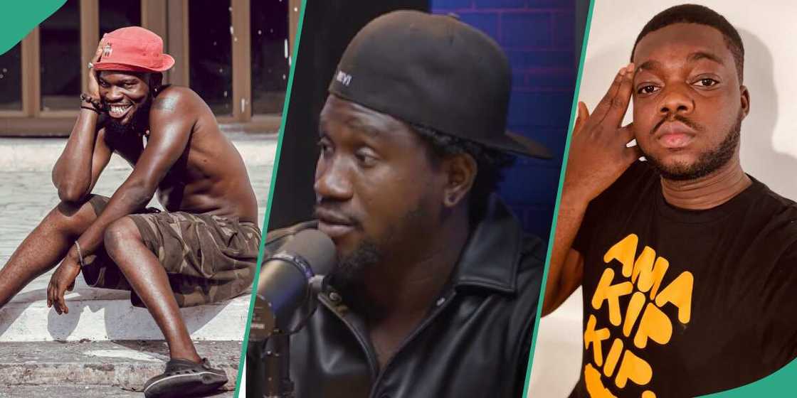 Nasboi hails Broda Shaggi and Cute Abiola as OGs in the skit industry. Nasboi hails Broda Shaggi and Cute Abiola as OGs in the skit industry.