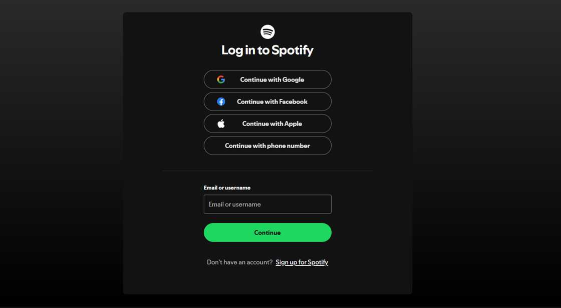 Spotify official log in Spotify official log in