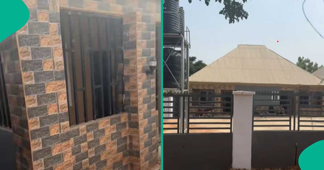 Nigerian man takes to TikTok to flaunt his three bungalows as he becomes a landlord. Nigerian man takes to TikTok to flaunt his three bungalows as he becomes a landlord.
