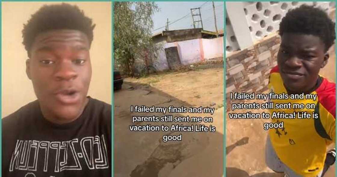 Man sent to Africa by parents for failing finals