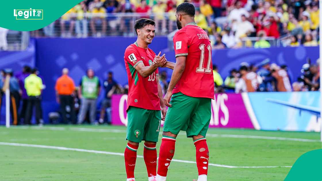 Brahim Diaz, Ismael Saibari, Atlas Lions, Morocco, 2026 FIFA World Cup. Brahim Diaz, Ismael Saibari, Atlas Lions, Morocco, 2026 FIFA World Cup.