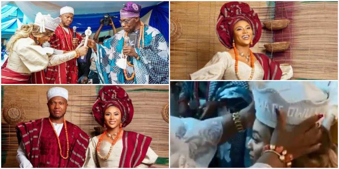 Lovely Photos, Videos From Coronation Ceremony As TV Girl Stephanie Coker and Husband Bag Chieftaincy Titles Lovely Photos, Videos From Coronation Ceremony As TV Girl Stephanie Coker and Husband Bag Chieftaincy Titles