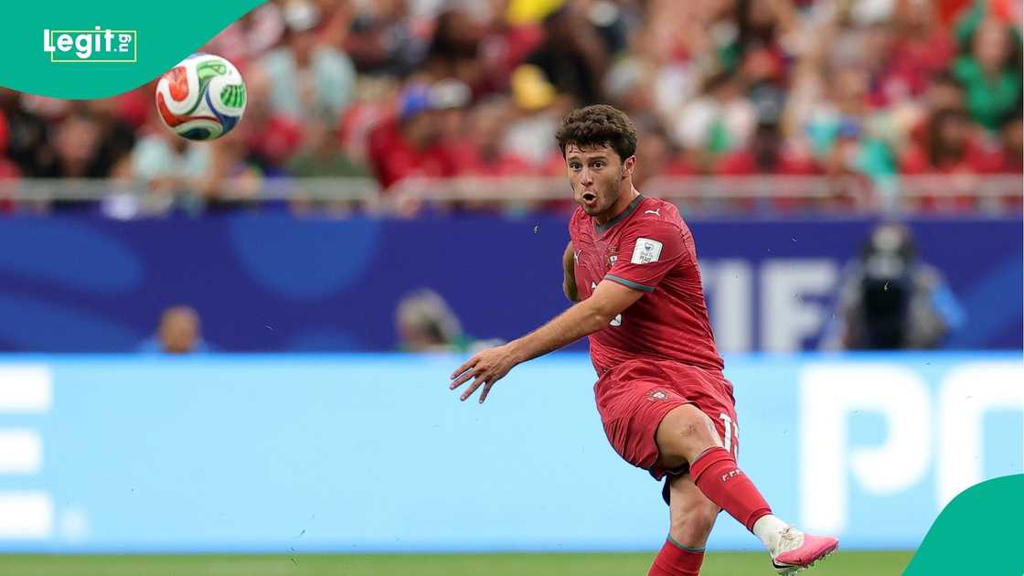 Joao Neves, Portugal, DR Congo, FIFA, World Cup, Houston Stadium, Texas. Joao Neves, Portugal, DR Congo, FIFA, World Cup, Houston Stadium, Texas.