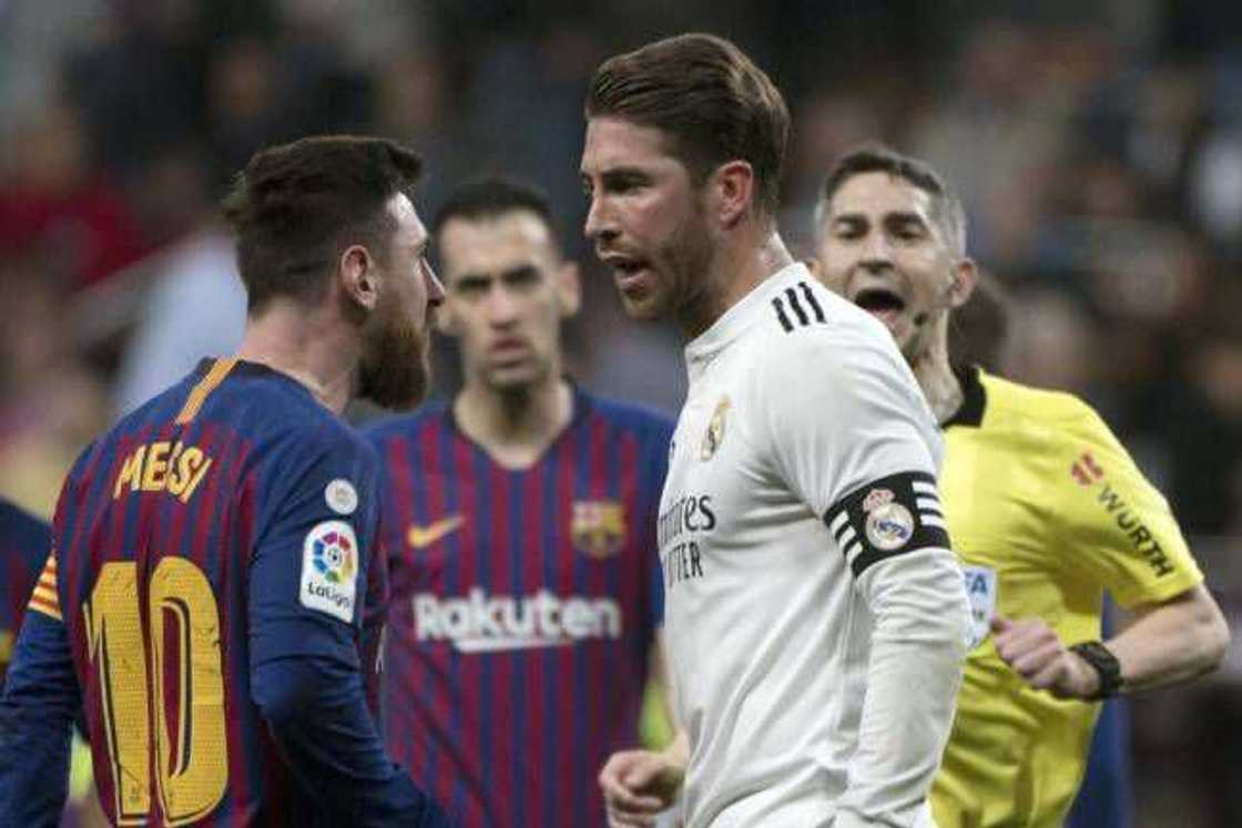 Sergio Ramos da Lionel Messi