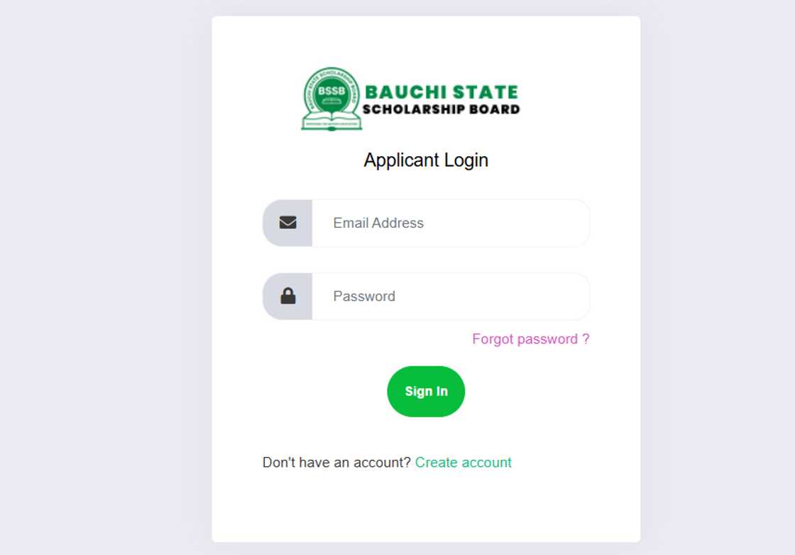 Bauchi State scholarship portal login