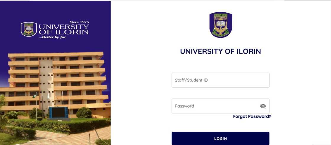 Screenshot of UNILORIN admission portal Screenshot of UNILORIN admission portal