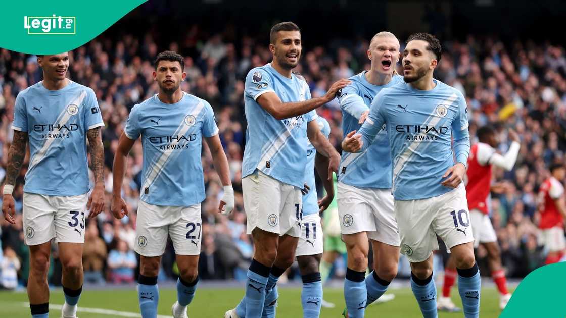 France, Rayan Cherki, Arsenal, Premier League, Etihad Stadium, Football. France, Rayan Cherki, Arsenal, Premier League, Etihad Stadium, Football.