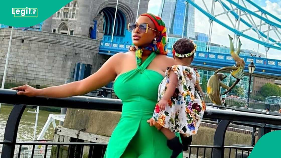 Chika Ike shares video with her daughter’s nanny Chika Ike shares video with her daughter’s nanny