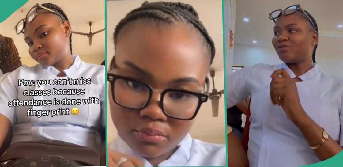 Lady shows how attendance is taken in her school. Lady shows how attendance is taken in her school.