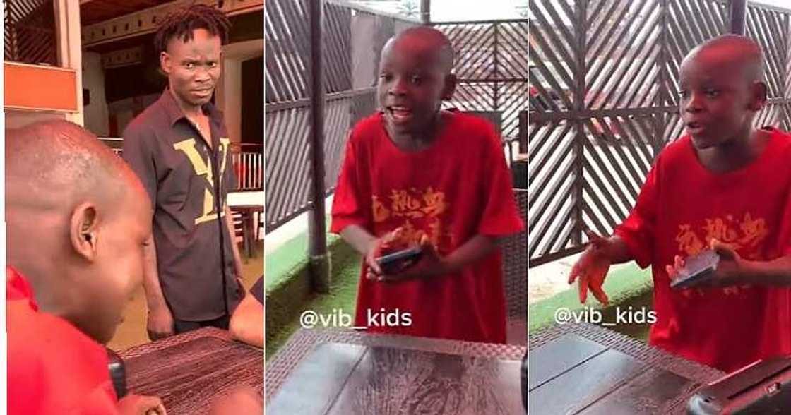 Little boy raps like Don Jazzy, brilliant boy Little boy raps like Don Jazzy, brilliant boy