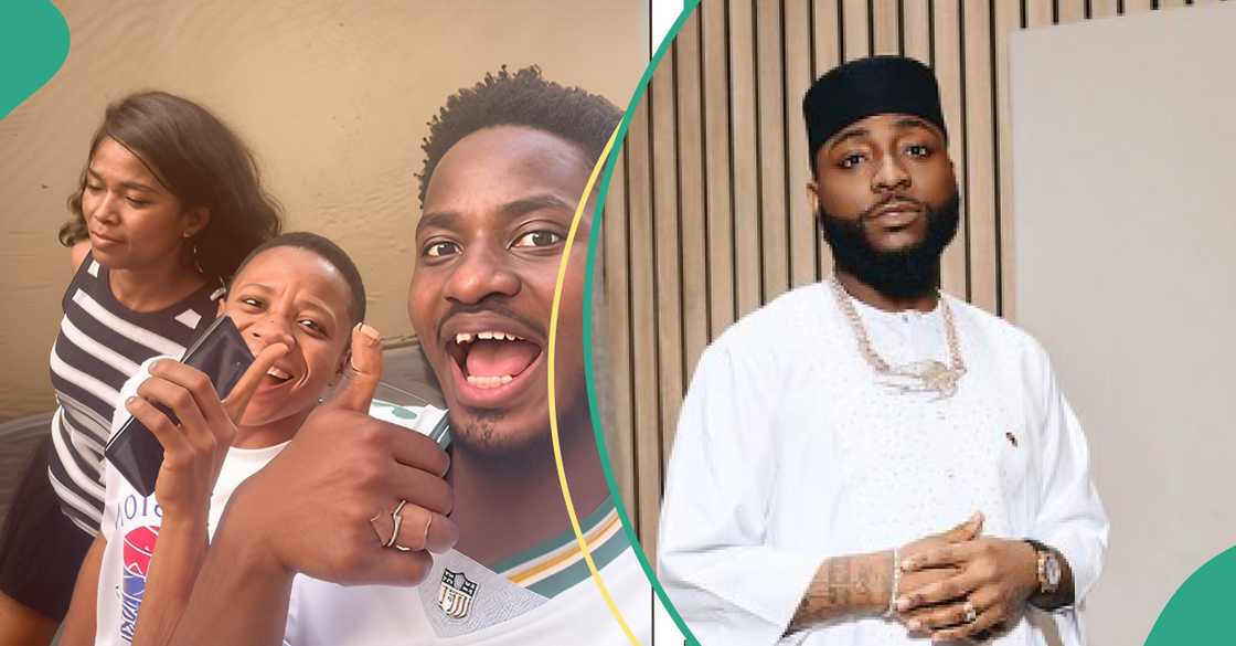 Neigbours meet with Davido in their street Neigbours meet with Davido in their street