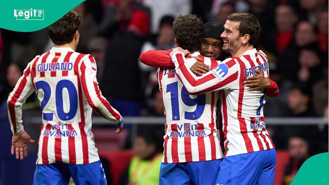 Julian Alvarez, Ademola Lookman, Antoine Griezmann, Giuliano Simeone, Copa del Rey, Barcelona, Madrid, Spain.