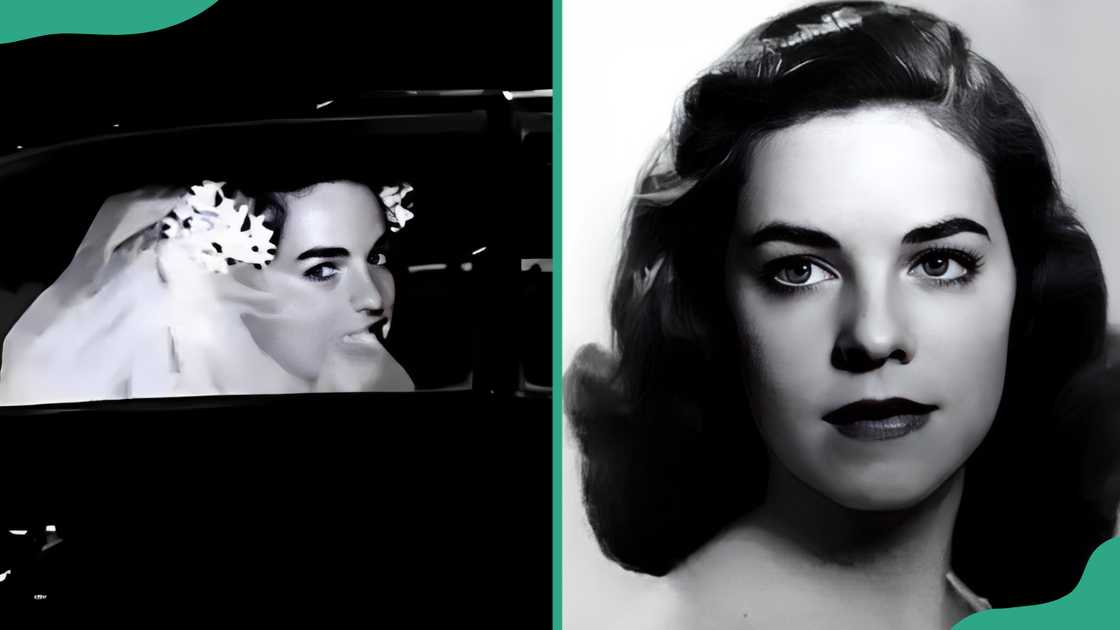 Lorna Elizabeth Colbert in a car looking back on her wedding day (L), and a portrait of Stephen Colbert's mother (R) Lorna Elizabeth Colbert in a car looking back on her wedding day (L), and a portrait of Stephen Colbert's mother (R)
