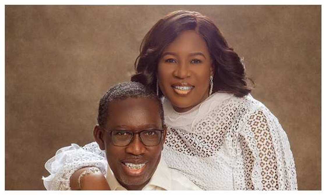 Nigerian Governor Gushes over Beautiful Wife at 60, Shares Adorable Photo Nigerian Governor Gushes over Beautiful Wife at 60, Shares Adorable Photo