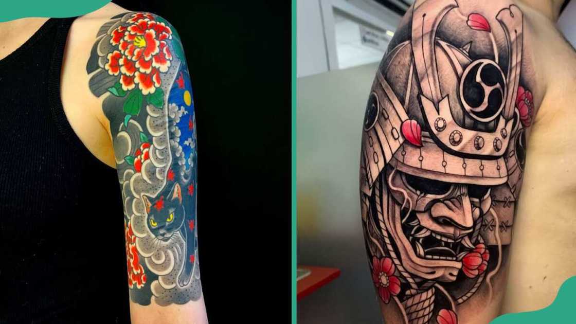 Japanese-inspired half-sleeve tattoo designs