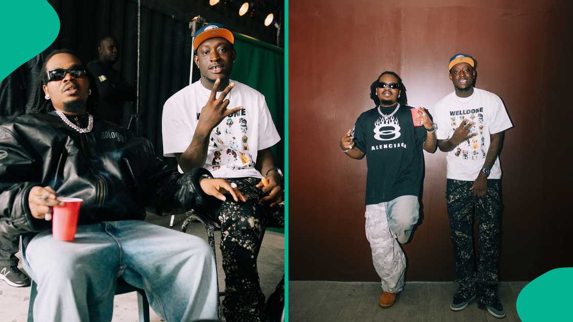 Olamide hangs out with Carter Efe, Magixx and Khaid Olamide hangs out with Carter Efe, Magixx and Khaid