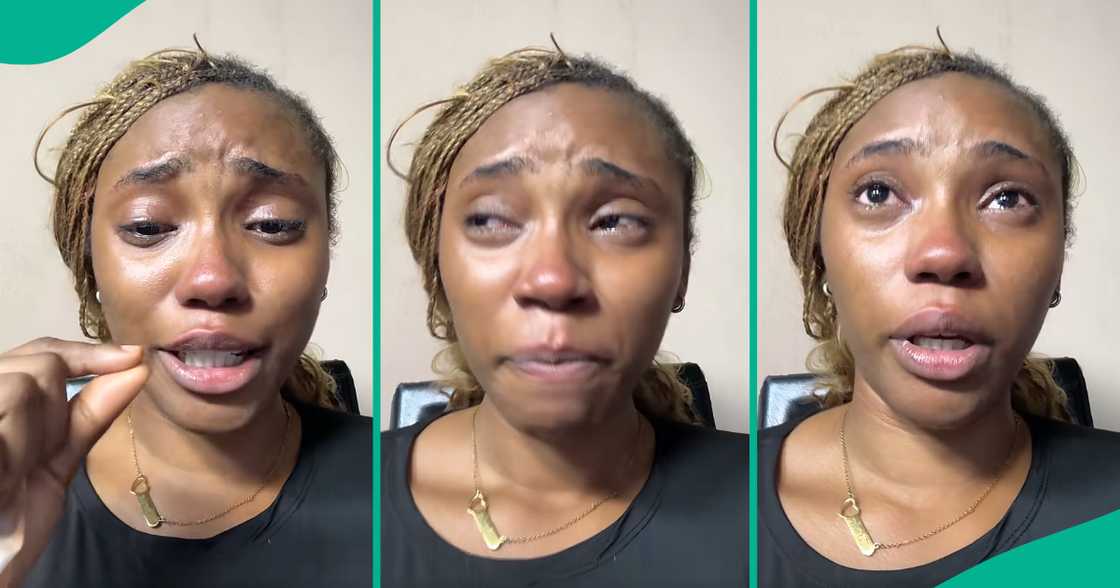 Nigerian make-up artist in tears over power outage.