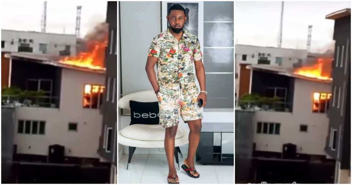 Photos of A.Y Makun's on fire Photos of A.Y Makun's on fire