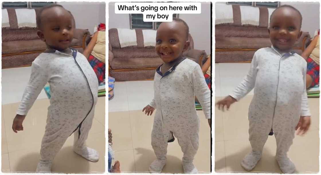 Photos of a funny boy who tried to stand attention. Photos of a funny boy who tried to stand attention.