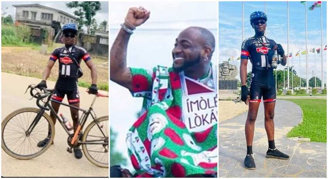 Photos of Roid, Nigerian cyclist and singer, Davido. Photos of Roid, Nigerian cyclist and singer, Davido.