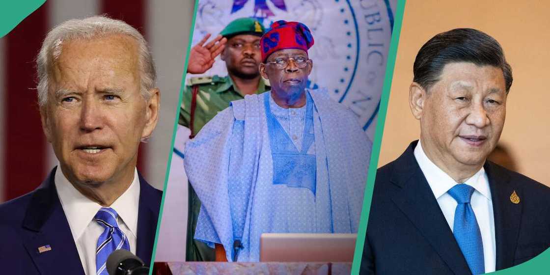 Tinubu, Xi Jiping, Biden Tinubu, Xi Jiping, Biden
