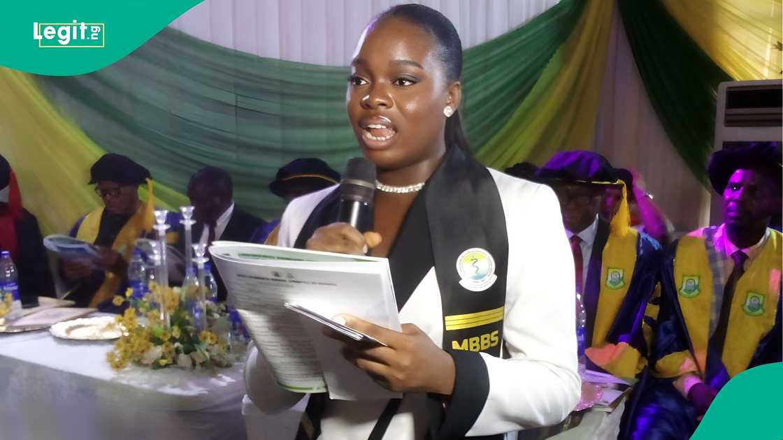 Portrait of Chioma Njelita, 21-year-old top graduating medical student at COOUCOM