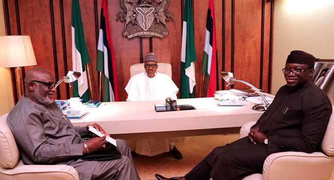 Buhari, Akeredolu, Fayemi Buhari, Akeredolu, Fayemi
