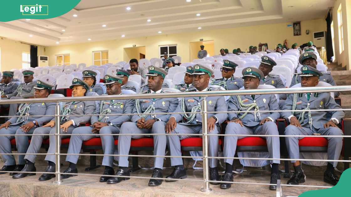 NCS officers seated in the front rows of a hall NCS officers seated in the front rows of a hall